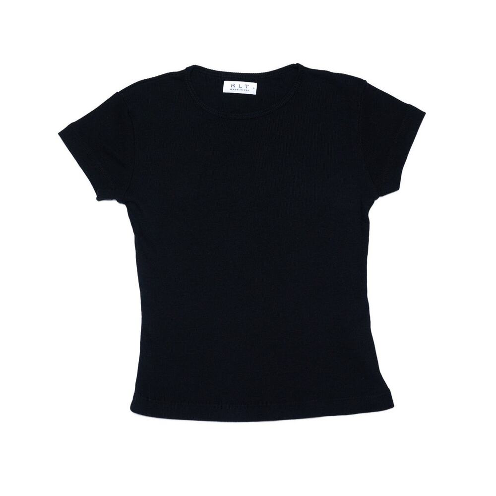 RLT Ribbed Tee Black - M
